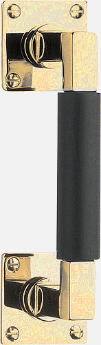 Deurgreep Timeless MG1930B Messing Ongelakt/Ebbenhout