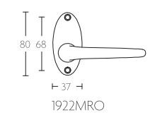 Deurklink TIMELESS 1922MRO glans nikkel - Afbeelding 2