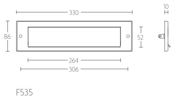 Briefplaat TIMELESS F535 messing ongelakt - Afbeelding 2