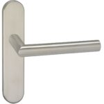 Deurkruk Harrow op schild Blind Verdekt RVS