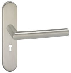 Deurkruk Harrow op schild ovaal SL56 Verdekt RVS