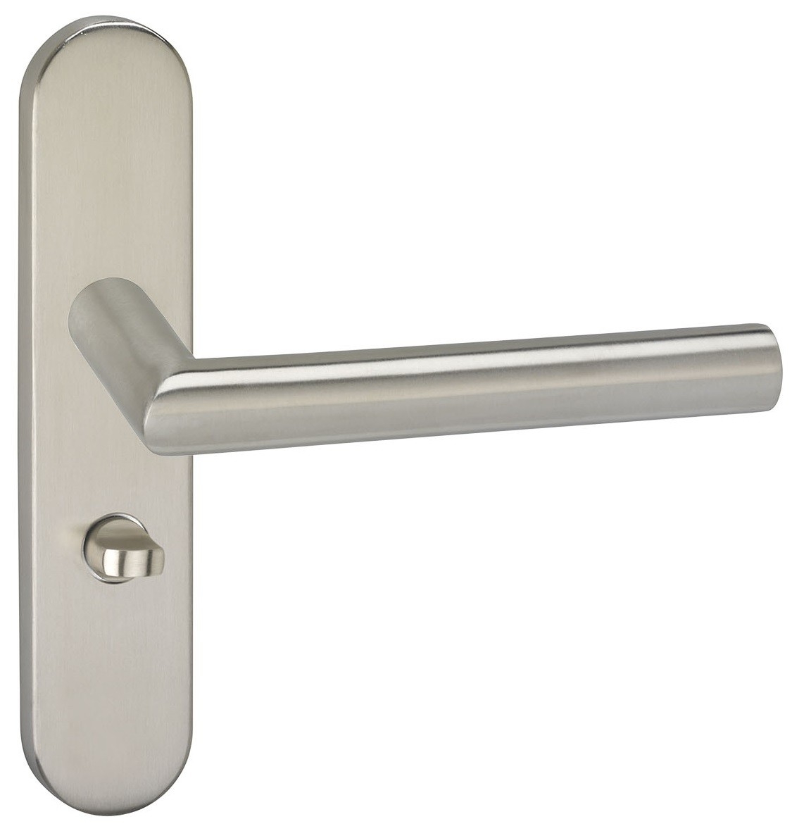 Deurkruk Harrow op schild ovaal WC63 Verdekt RVS