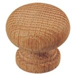 Knop 30 mm padestoel eikenhout