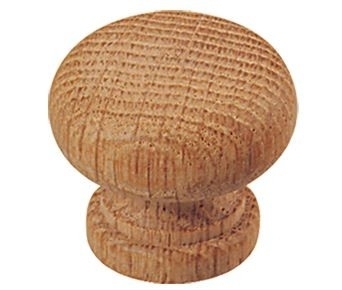 Knop 30 mm padestoel eikenhout