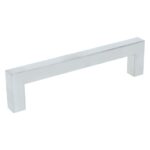 Greep recht RVS 128 mm