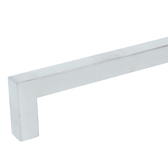 Greep recht RVS 128 mm