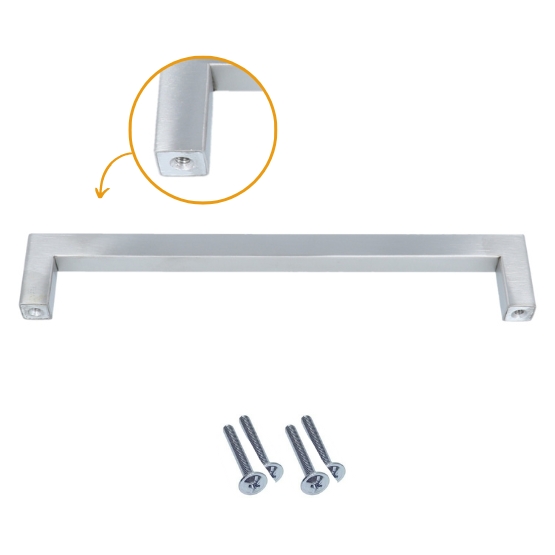 Greep recht rvs 192 mm - Afbeelding 5