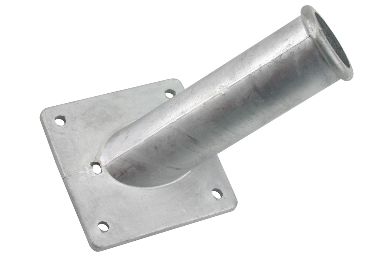 Vlaggenstokhouder met achterplaat aluminium