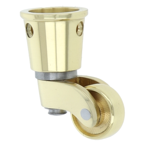 Wiel messing met messing sok 19 mm (binnen)