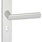 Deurkruk London op schild Ovaal SL56 Aluminium