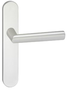 Deurkruk London op schild Ovaal Blind Verdekt Aluminium