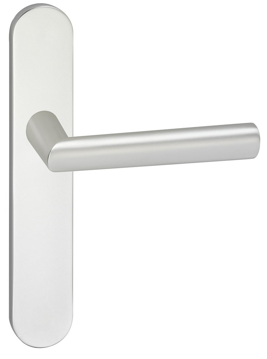 Deurkruk London op schild Ovaal Blind Verdekt Aluminium