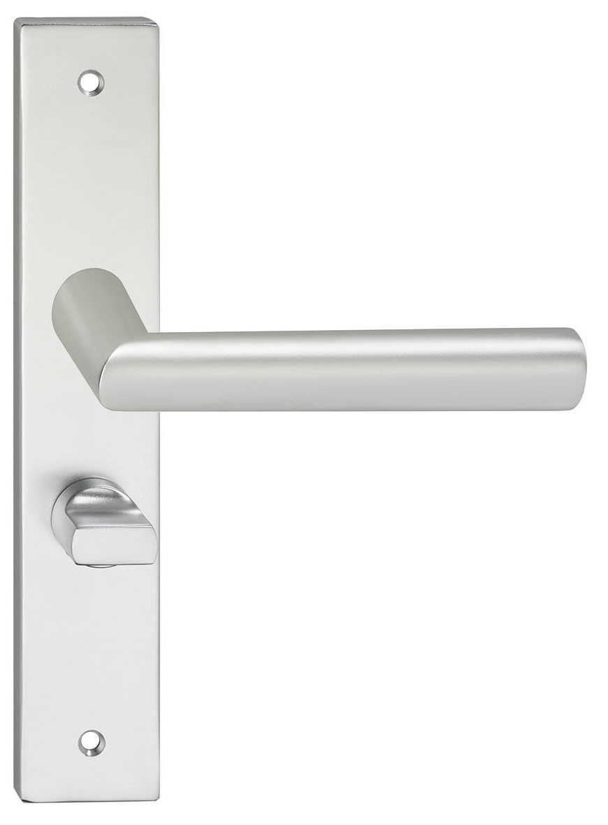 Deurkruk London op schild Vierkant WC63 Aluminium