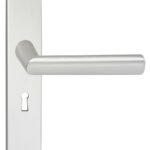 Deurkruk London op schild Vierkant SL56 Aluminium