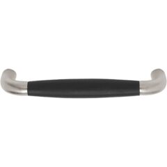 Meubelgreep Timeless MG1932-128 Mat Nikkel/Ebbenhout 128 mm