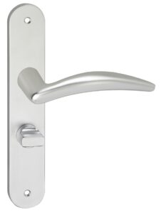 Deurkruk Windsor op schild Ovaal WC63 Aluminium