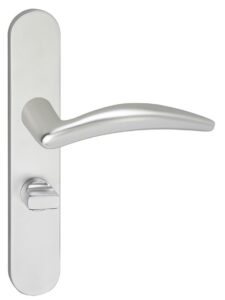 Deurkruk Windsor op schild Ovaal WC63 Verdekt Aluminium