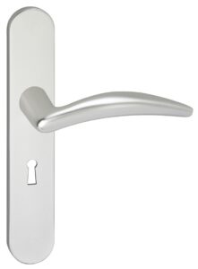 Deurkruk Windsor op schild Ovaal SL56 Verdekt Aluminium