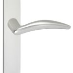 Deurkruk Windsor op schild Ovaal Blind Verdekt Aluminium