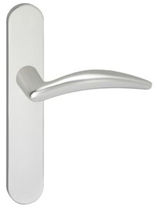 Deurkruk Windsor op schild Ovaal Blind Verdekt Aluminium