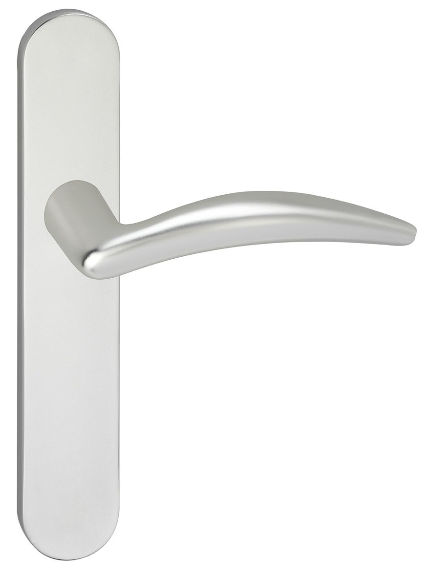 Deurkruk Windsor op schild Ovaal Blind Verdekt Aluminium