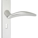 Deurkruk Windsor op schild Vierkant SL56 Aluminium