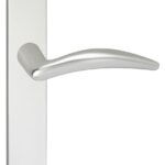 Deurkruk Windsor op schild vierkant Blind Aluminium