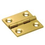 Smalscharnier 35x35 mm massief messing