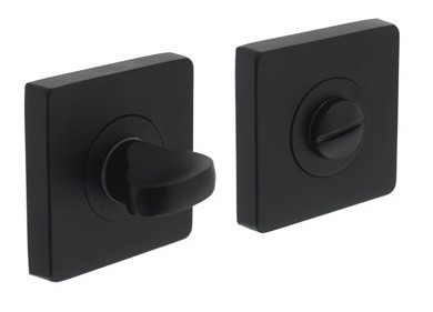 Intersteel wc-sluiting 8 mm vierkant mat zwart