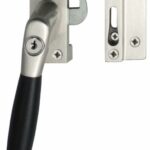 Intersteel SKG1 Afsluitbare raamsluiting links Ton 222 nikkel mat/ebbenhout compleet