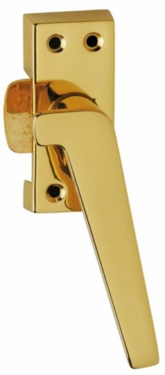 Raamsluiting met nok rechts messing gelakt