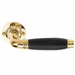 Deurkruk Timeless 1934GRR50 Messing Ongelakt/Ebbenhout