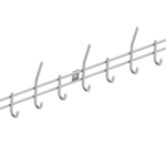 Garderobe 9 haken RVS