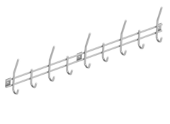 Garderobe 9 haken RVS