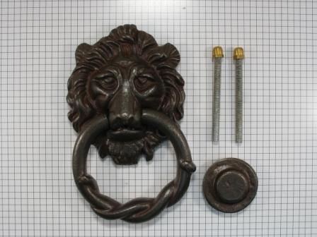 Deurklopper leeuwenkop, ijzer geroest