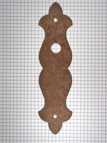 Deurplaat ijzer geroest tbv deurklink