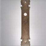 Deurplaat ijzer geroest tbv deurklink