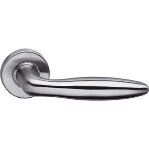 Intersteel deurklink Jupiter op rozet + ring + veer rvs