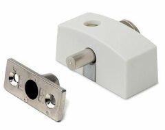 Oplegslot smal met cilinderslot SKG1® wit