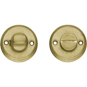 Intersteel wc-sluiting 8mm schroefgat messing getrommeld