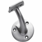 Intersteel Leuninghouder kleine achterplaat hol zadel opschroevend rvs