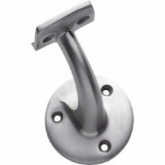 Intersteel Leuninghouder kleine achterplaat hol zadel opschroevend rvs