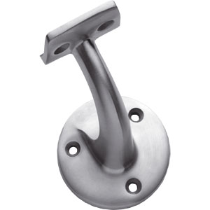 Intersteel Leuninghouder kleine achterplaat hol zadel opschroevend rvs