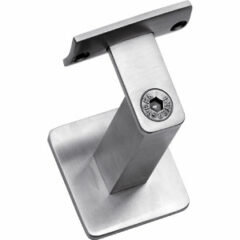 Intersteel Leuninghouder zwaar vierkant vlak rvs