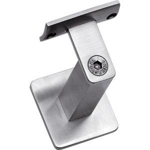 Intersteel Leuninghouder zwaar vierkant vlak rvs