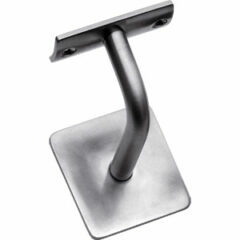 Intersteel Leuninghouder gebogen vierkant hol rvs