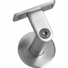 Intersteel Leuninghouder zwaar met hol zadel rvs