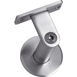 Intersteel Leuninghouder zwaar met vlak zadel rvs