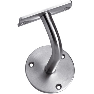 Intersteel Leuninghouder gebogen opschroevend hol zadel rvs