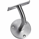 Intersteel Leuninghouder gebogen opschroevend vlak zadel rvs